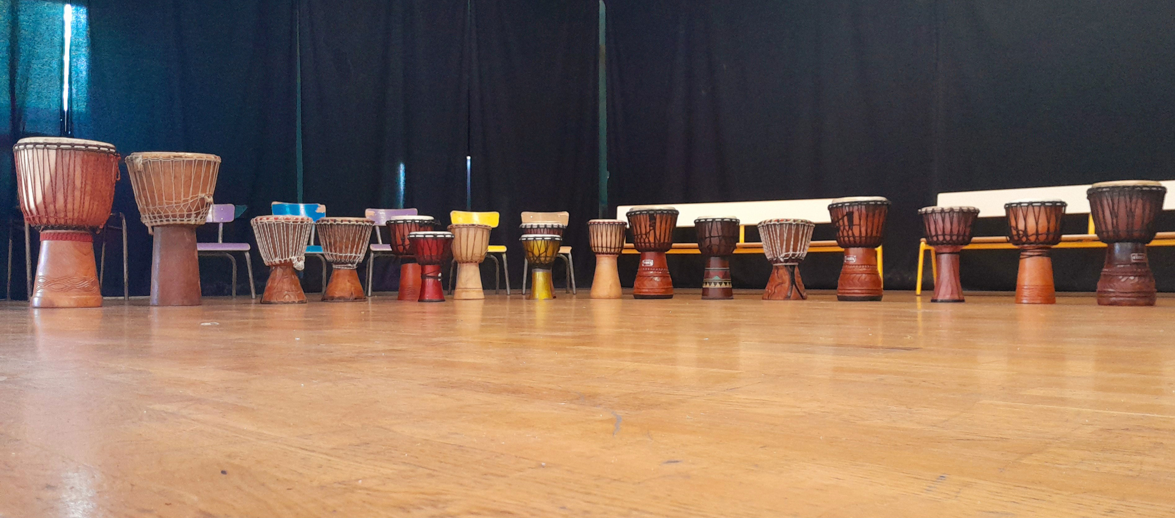 Djembé en atelier scolaire